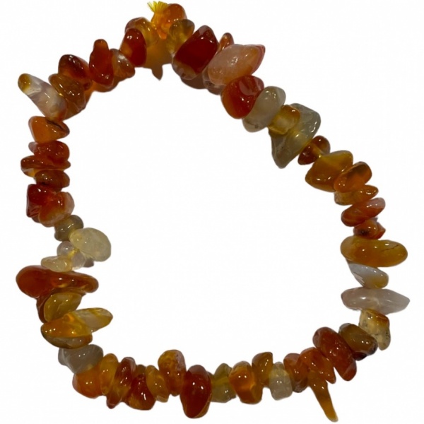 Carnelian - Crystal Chip Bracelet